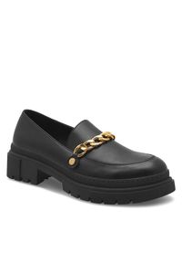 Loafersy DeeZee. Kolor: czarny