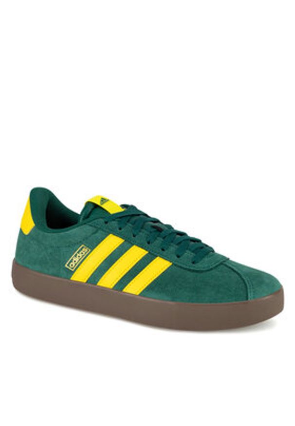 Adidas - adidas Sneakersy VL COURT 3.0 JP7535 Zielony. Kolor: zielony. Materiał: zamsz, skóra