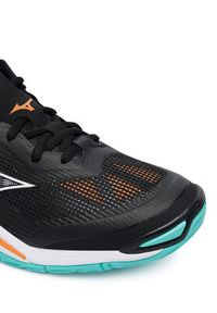 Mizuno Buty halowe Wave Stealth 6 X1GA2430 Czarny. Kolor: czarny. Materiał: skóra. Model: Mizuno Wave #4