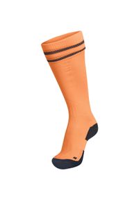 Getry piłkarskie dla dorosłych Hummel Element Football Sock. Kolor: pomarańczowy, czarny, wielokolorowy, żółty. Sport: piłka nożna