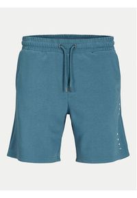 Jack & Jones - Jack&Jones Szorty sportowe Gordon 12248831 Niebieski Regular Fit. Kolor: niebieski. Materiał: bawełna. Styl: sportowy