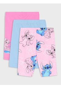 Sinsay - Krótkie legginsy 3 pack Stitch - wielobarwny. Długość: krótkie