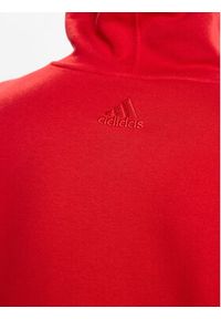Adidas - adidas Bluza IJ8911 Czerwony Regular Fit. Kolor: czerwony. Materiał: bawełna