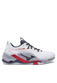 Buty halowe Mizuno. Kolor: biały. Model: Mizuno Wave