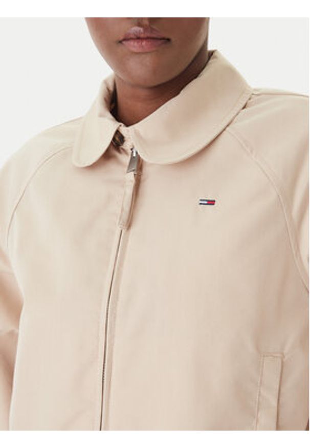 Tommy Jeans Kurtka przejściowa DW0DW20403 Beżowy Regular Fit. Kolor: beżowy. Materiał: syntetyk