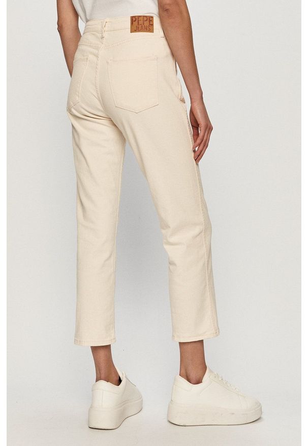 Pepe Jeans - Jeansy Dion. Stan: podwyższony. Kolor: beżowy