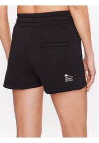 Lacoste Szorty sportowe GF5378 Czarny Regular Fit. Kolor: czarny. Materiał: bawełna