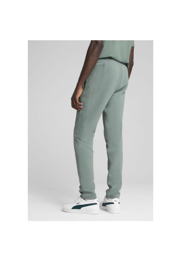 Puma - Męskie spodnie EVOSTRIPE PUMA Green Moon. Kolor: zielony