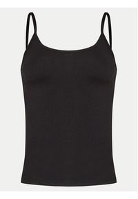 Gina Tricot Top 22470 Czarny Slim Fit. Kolor: czarny. Materiał: bawełna #6