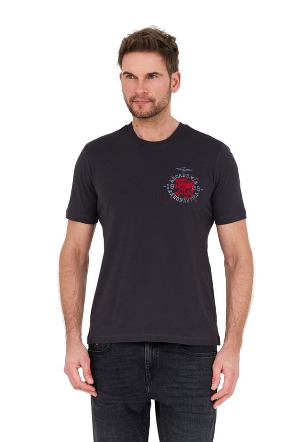 Aeronautica Militare - AERONAUTICA MILITARE Szary t-shirt M.C.. Kolor: szary