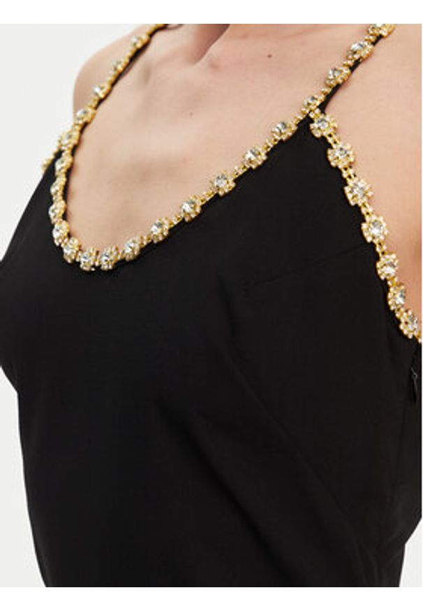 Silvian Heach Sukienka wieczorowa GPP25320VE Czarny Regular Fit. Kolor: czarny. Materiał: syntetyk. Styl: wizytowy