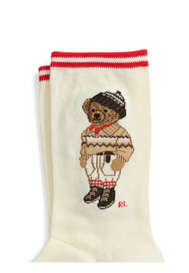 Polo Ralph Lauren Skarpety długie 455982952001 Écru. Materiał: bawełna