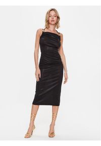 Just Cavalli Sukienka koktajlowa 74PBO924 Czarny Slim Fit. Kolor: czarny. Materiał: syntetyk. Styl: wizytowy
