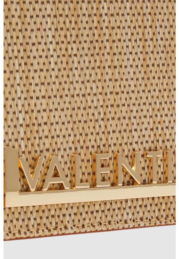 Valentino by Mario Valentino - VALENTINO Brązowa torebka Copacaban Satchel. Kolor: brązowy. Wzór: paski. Rozmiar: małe