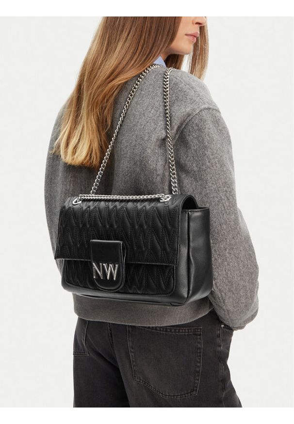 Nine West Torebka CEO-Astoria-Allure-LX10165 Czarny. Kolor: czarny