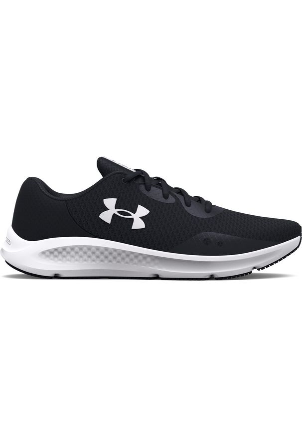 Kobieta Bieganie Buty Oddychające Under Armour Charged Pursuit 3. Kolor: czarny. Sport: bieganie