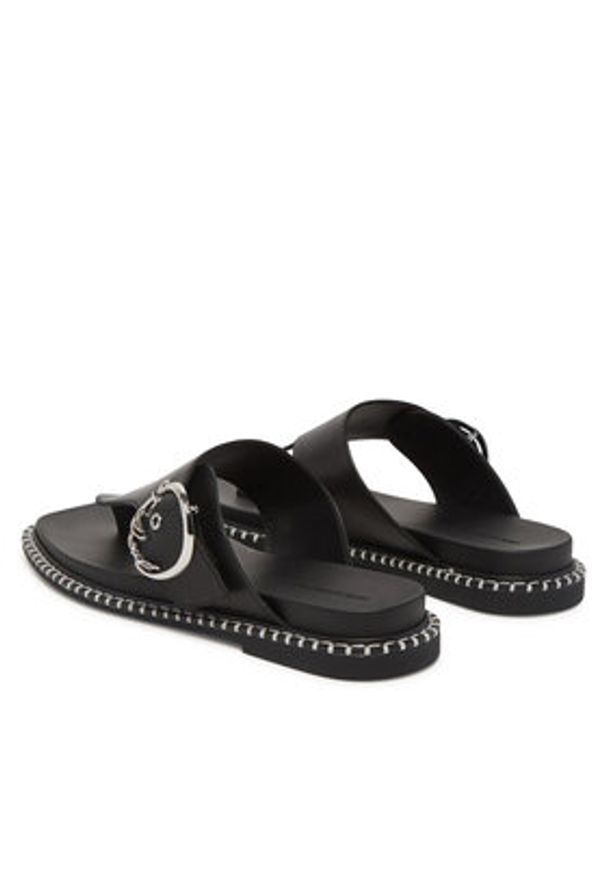 Karl Lagerfeld - KARL LAGERFELD Japonki Kleo KL81325 Czarny. Kolor: czarny. Materiał: skóra