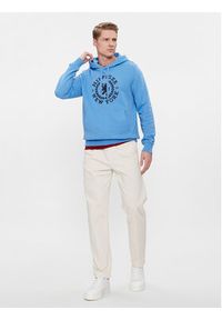 TOMMY HILFIGER - Tommy Hilfiger Bluza Big Icon MW0MW33650 Niebieski Regular Fit. Kolor: niebieski. Materiał: bawełna #3