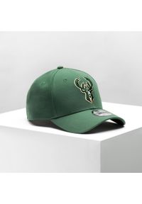 Czapka z daszkiem do koszykówki dla mężczyzn i kobiet New Era NBA Milwakuee Bucks. Kolor: beżowy, zielony, czarny, wielokolorowy