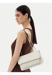 Calvin Klein Jeans Torebka Chain Ew Flap Conv Chain Bag LV04K3084G Écru. Materiał: skórzane #4