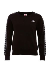 Bluza damska Kappa Ilary. Kolor: czarny. Materiał: dresówka