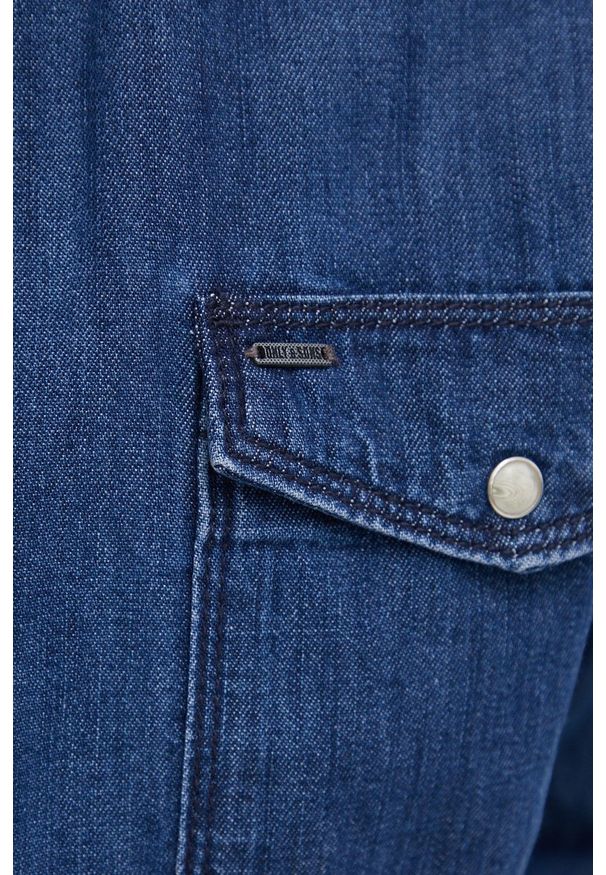 Only & Sons - Koszula jeansowa. Okazja: na co dzień. Typ kołnierza: kołnierzyk klasyczny. Kolor: niebieski. Materiał: jeans. Długość rękawa: długi rękaw. Długość: długie. Styl: klasyczny, casual