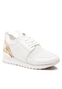 Sneakersy MICHAEL Michael Kors Dash Knit Trainers 43T2DAFS1M Pale Gold. Kolor: biały. Materiał: materiał