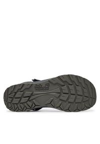Jack Wolfskin Sandały Ridge A65589 Czarny. Kolor: czarny. Materiał: materiał #4