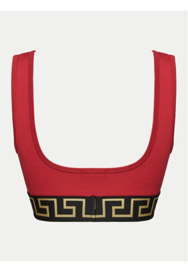VERSACE - Versace Biustonosz top 1013323 1A10011 Czerwony. Kolor: czerwony. Materiał: bawełna