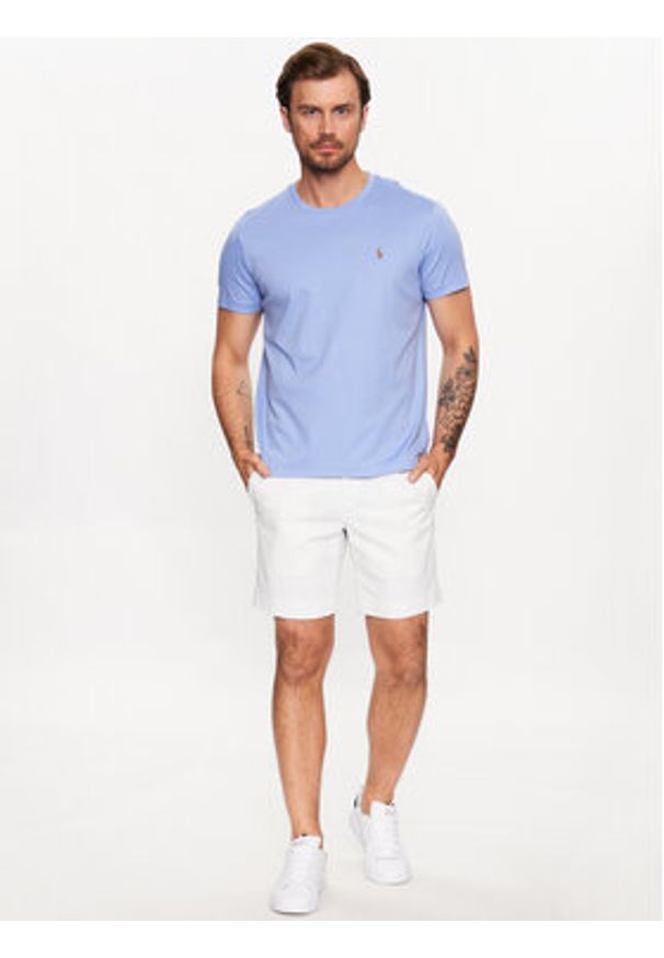 Polo Ralph Lauren Szorty materiałowe 710799213031 Biały Slim Fit. Kolor: biały. Materiał: bawełna