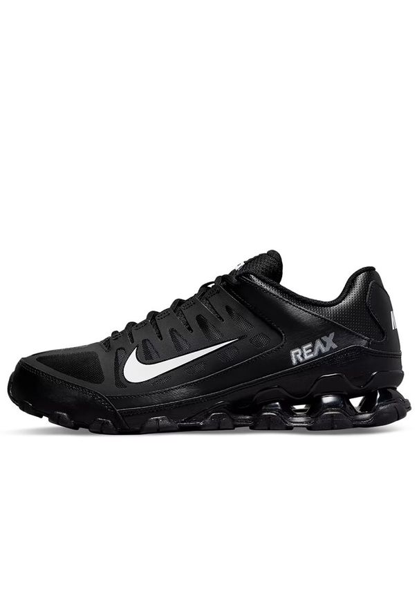 Buty męskie Nike Reax 8 TR Mesh 621716-033 - czarne. Zapięcie: sznurówki. Kolor: czarny. Materiał: mesh. Szerokość cholewki: normalna. Sport: fitness