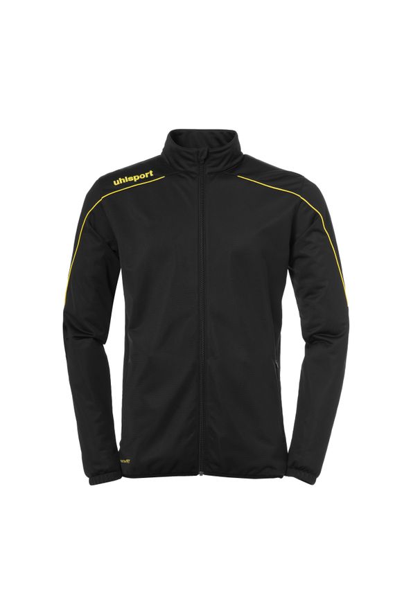 UHLSPORT - Kurtka dziecięca Uhlsport Stream 22. Kolor: czarny, żółty, wielokolorowy. Materiał: dresówka. Sport: fitness, piłka ręczna