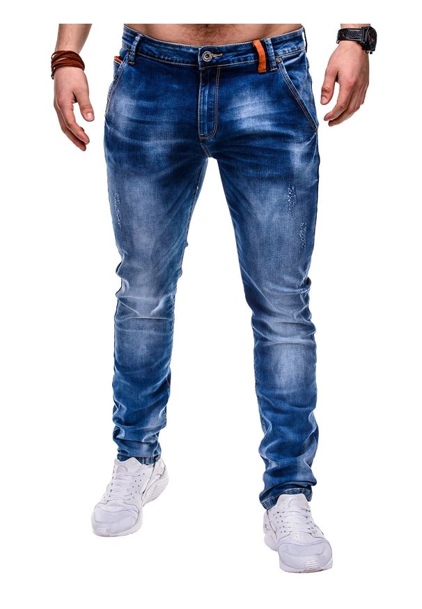 Ombre Clothing - Spodnie - jeansowe P449 - L. Materiał: jeans