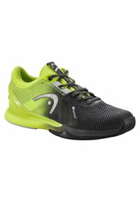 Buty do tenisa damskie Head Sprint Pro 3.0 Sf. Zapięcie: sznurówki. Kolor: zielony, wielokolorowy. Materiał: materiał, syntetyk, tkanina. Szerokość cholewki: normalna. Sport: bieganie, tenis