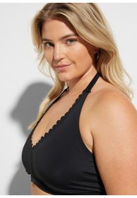 bonprix - Biustonosz bikini z ramiączkami łączonymi na szyi. Kolor: czarny #3