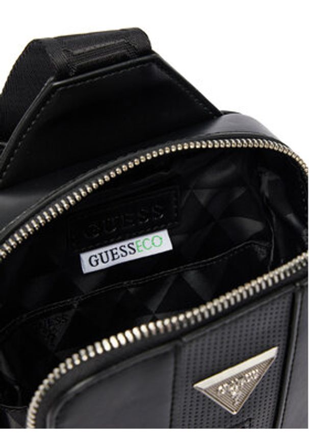 Guess Saszetka HMTOCS P6270 Czarny. Kolor: czarny. Materiał: skóra