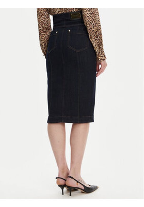 Marciano Guess Spódnica jeansowa 5YGD13 7347A Granatowy Regular Fit. Kolor: niebieski. Materiał: bawełna