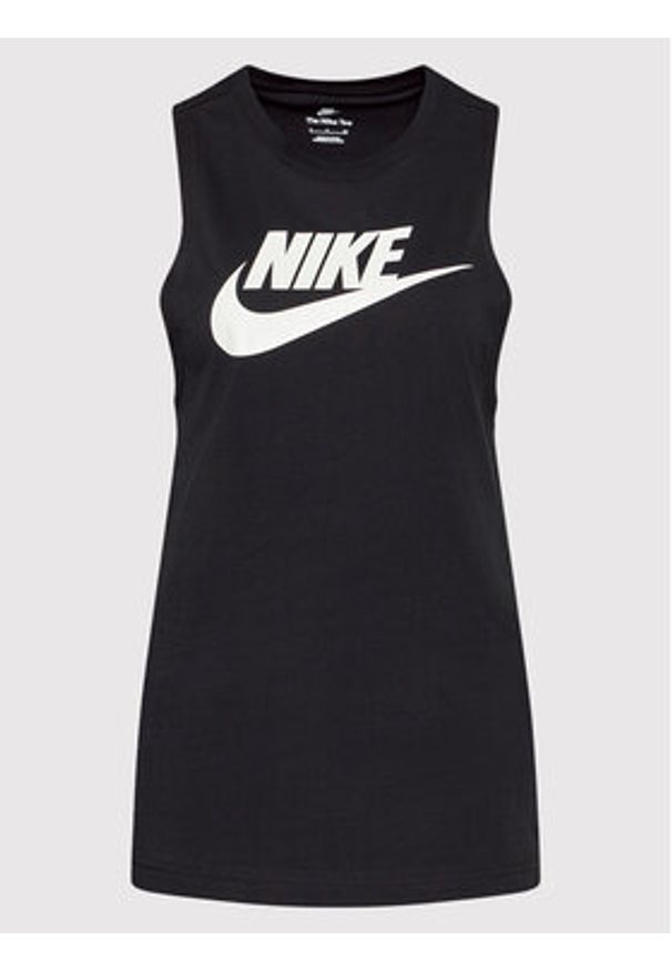 Nike Top Sportswear Futura New CW2206 Czarny Regular Fit. Kolor: czarny. Materiał: bawełna