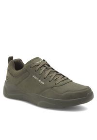 skechers - Skechers Sneakersy Libration 8790157 OLV Zielony. Kolor: zielony. Materiał: skóra #4
