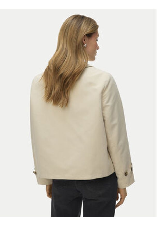 Vero Moda Trencz Chloemia 10308267 Beżowy jasny Regular Fit. Kolor: beżowy. Materiał: syntetyk