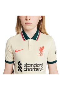 Koszulka dla dzieci Nike Liverpool FC Stadium DB2566. Typ kołnierza: polo. Materiał: materiał, poliester. Długość rękawa: krótki rękaw. Technologia: Dri-Fit (Nike). Długość: krótkie #4