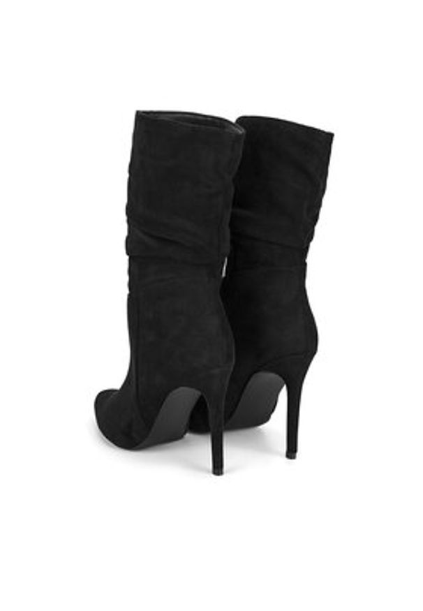 DeeZee Botki WYL3588-5 Czarny. Kolor: czarny. Materiał: materiał