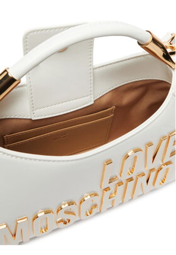 Love Moschino - LOVE MOSCHINO Torebka JC4248PP0OKE110A Biały. Kolor: biały. Materiał: skórzane