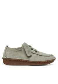 Półbuty Clarks. Kolor: zielony
