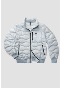 Blauer USA - BLAUER Błękitna męska kurtka Daniel Short Jackets, Rozmiar XXL. Kolor: niebieski. Materiał: puch, materiał #5