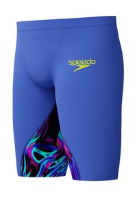 Strój pływacki startowy chłopięcy Speedo LZR Ignite. Kolor: niebieski, wielokolorowy