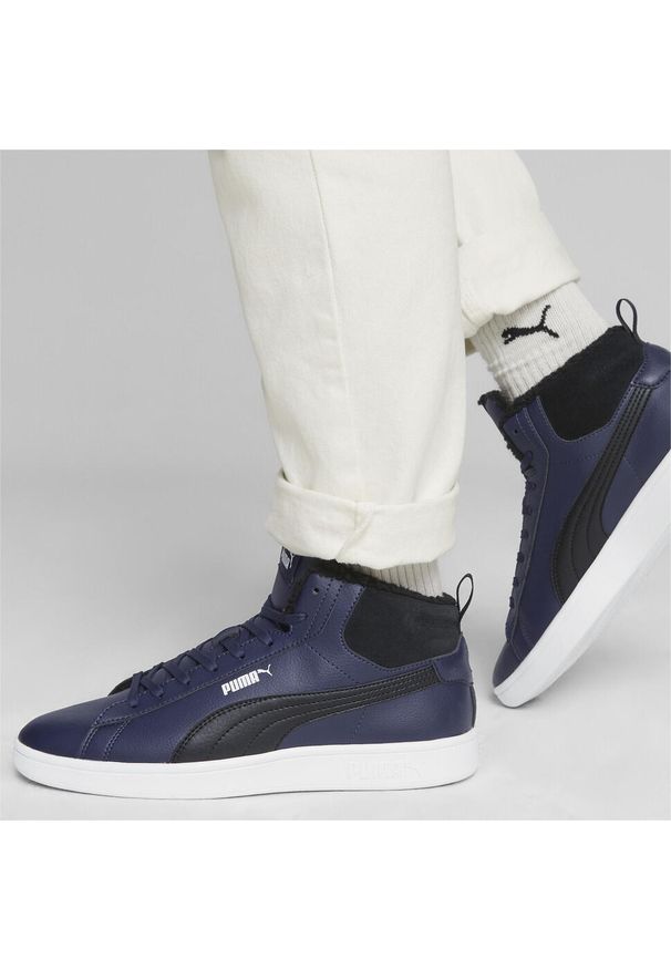 Buty lifestyle męskie Puma Smash 3.0 Mid WTR 392335 04. Kolor: biały, wielokolorowy, niebieski