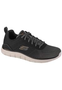 skechers - Buty do chodzenia męskie Skechers Track Ripkent. Zapięcie: sznurówki. Kolor: zielony, czarny, szary, wielokolorowy. Materiał: tkanina, materiał. Szerokość cholewki: normalna. Sport: turystyka piesza