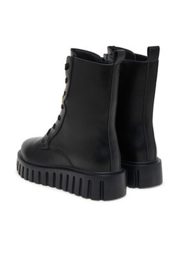 Patrizia Pepe Trzewiki PPJ981.31 Czarny. Kolor: czarny. Materiał: skóra