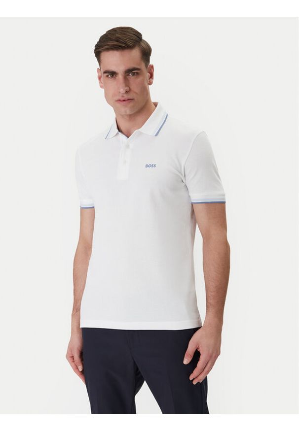 BOSS Polo Paddy 50469055 Beżowy Regular Fit. Typ kołnierza: polo. Kolor: beżowy. Materiał: bawełna